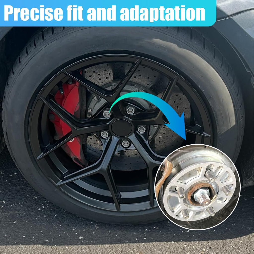 YoRise 2PCS 10 mm Car Wheel Spacers, PCD 100-120mm Aluminum Alloy Hub Centric Wheel Spacer for 4 & 5 Lug, Universal Car Tire Accessory for 4X100, 4X114.3, 5x108, 5x112, 5x120 Bolt Pattern(10MM)
