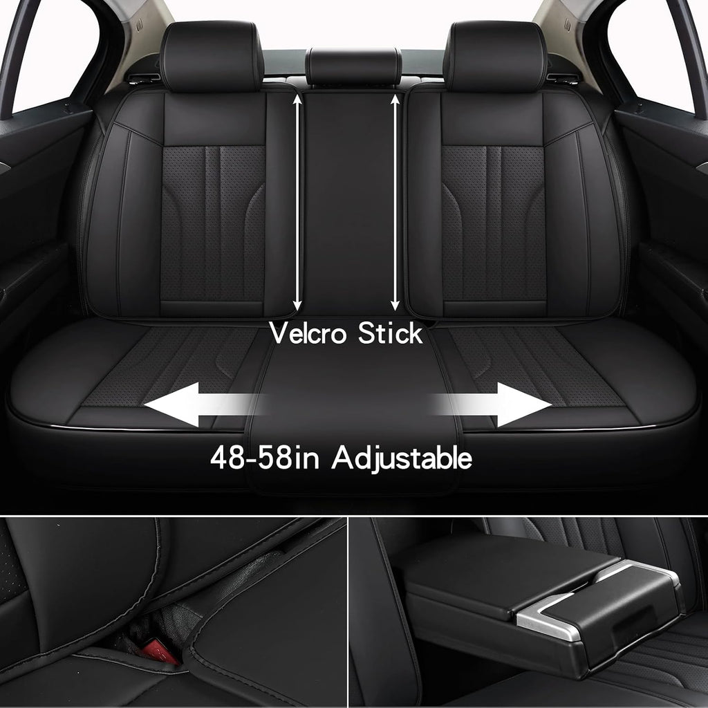 mingbron car seat cover full set, leather car, side view