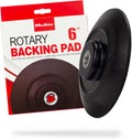 Maxshine 6" Universal Hook & Loop Rotary Backing Pad Polishing Plate (152mm) - Compatible with Universal Rotary Polishers - Sanding, Polishing, Buffing - Professional Grade for Car Care Detailing
