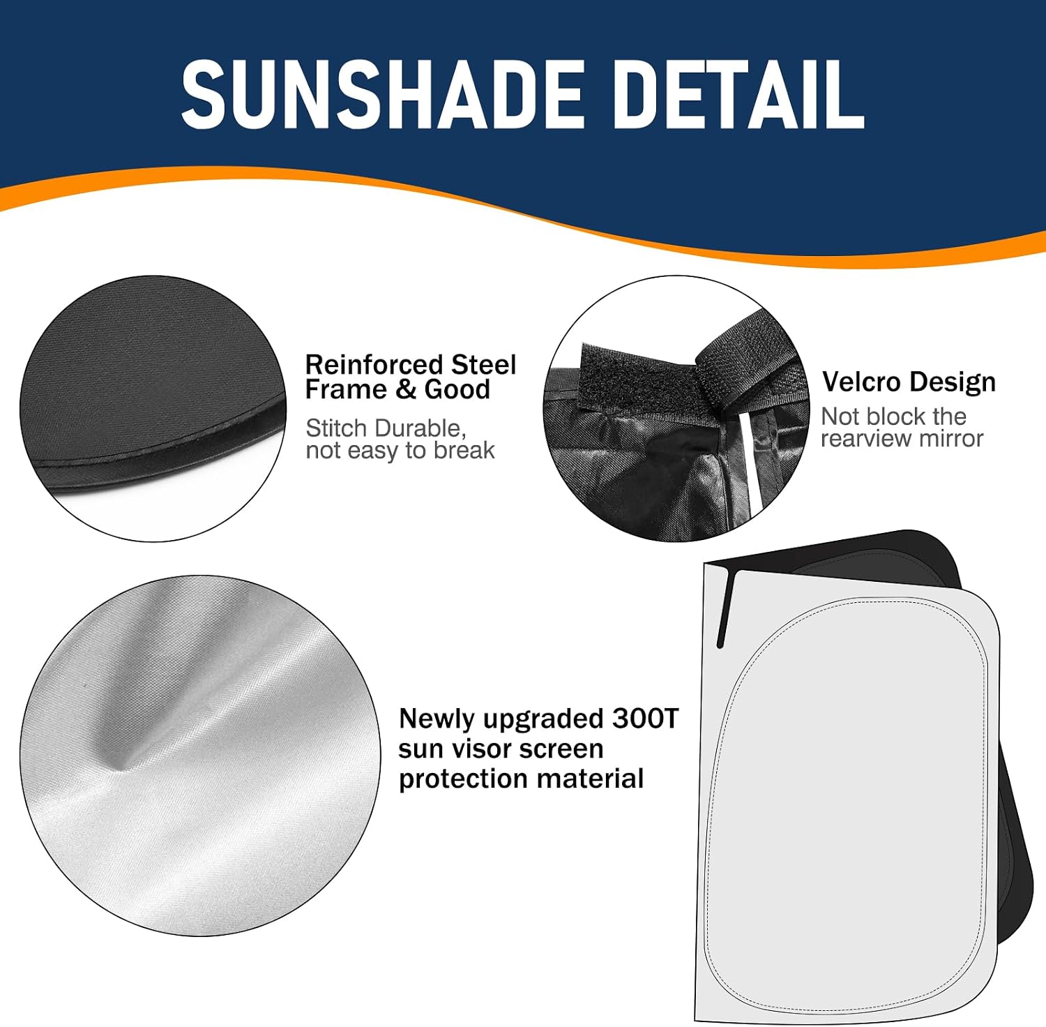 Windshield Sun Shade for Toyota Corolla Cross 2022-2026(Not for Corolla), Foldable UV Block Front Window Sunshade, Custom Fit Car Accessories