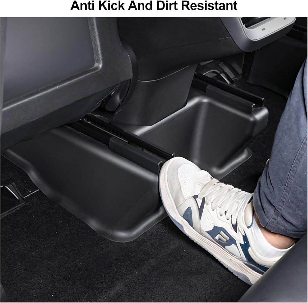 7 Pieces of Front Seat Rail Protectors, for Tesla Model Y Juniper 2025 2026,Under Seat Floor Mat Protectors for Model Y Juniper Accessories in Black