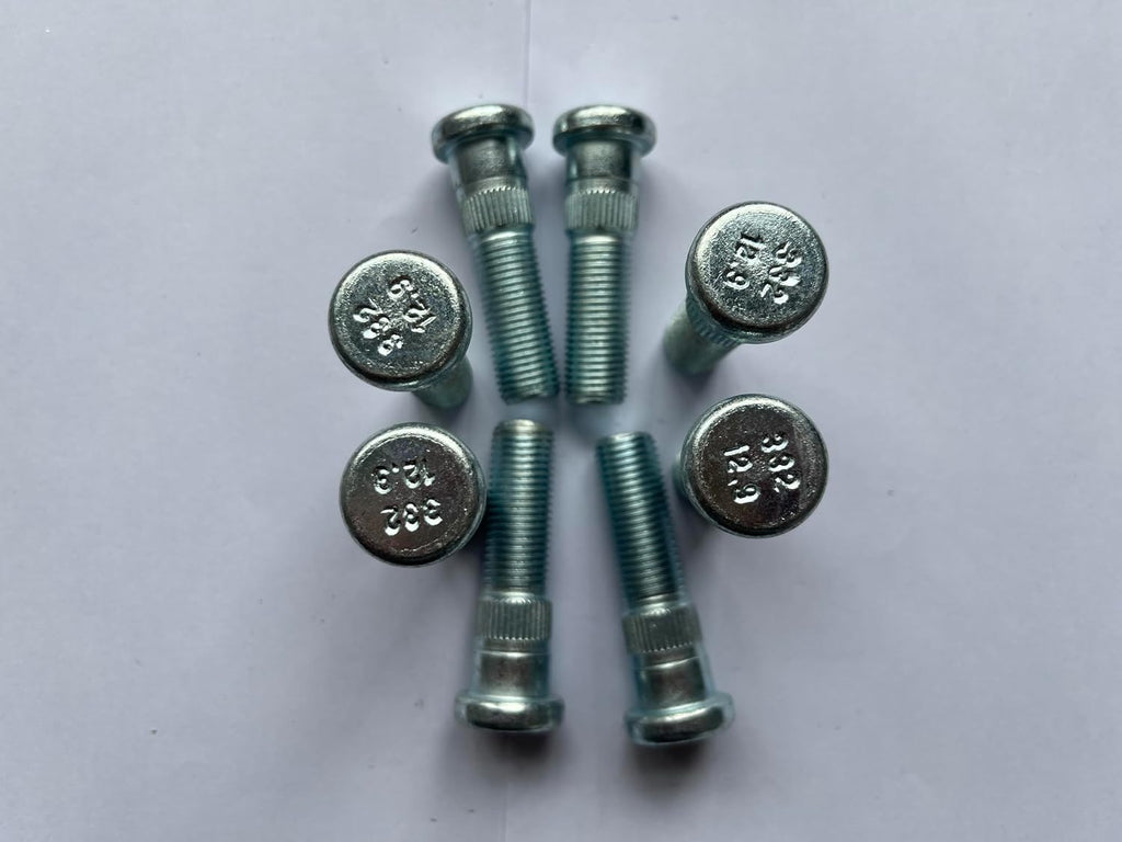 8Pcs M14*1.5 Serrated Front Wheel Lug Stud 610-332 16mm Knurl, 54.5mm Length Replacement for 1988-2000 Chevrolet GMC K2500 K3500