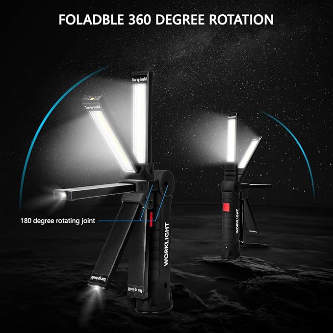 Gifts for Men 4Pack LED Flashlight, Rechargeable Work Lights - Image 2