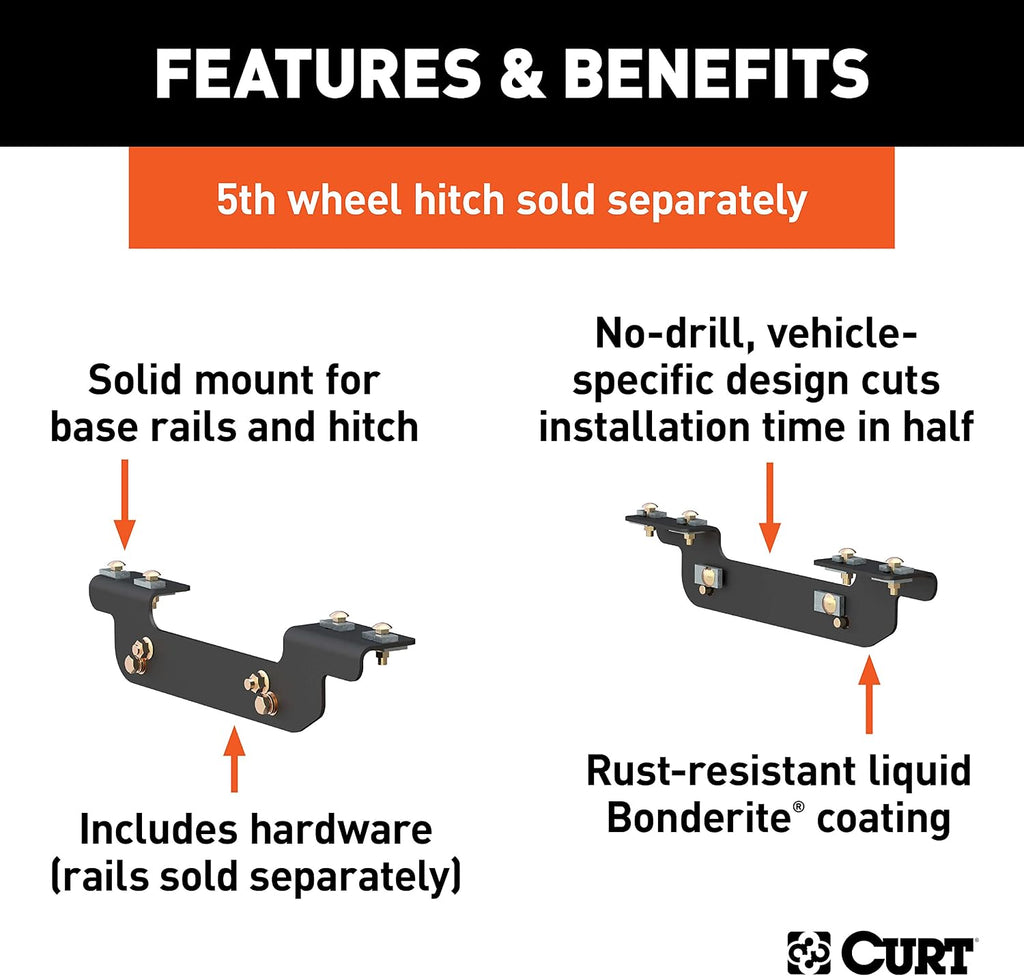 Curt 16411 Custom 5th Wheel Bracket Kit
