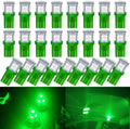 25-Pack 194 LED Light Bulb, Super Bright T10 LED Bulb Green, 2825 Bulb 5050 Chipset 5-SMD, W5W 168 LED Bulbs Replacement for 12V Car Interior Dome Map Door Courtesy License Plate Lights