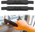 2Pcs Headrest Grab Handles, Car Front Rear Seat Back Roll Bar Grip Handles Kit, Nylon Grab Handl with Headrest Mounted, Heavy Duty Automotive Interior Accessories Universal for SUV Truck Pickup(Black)