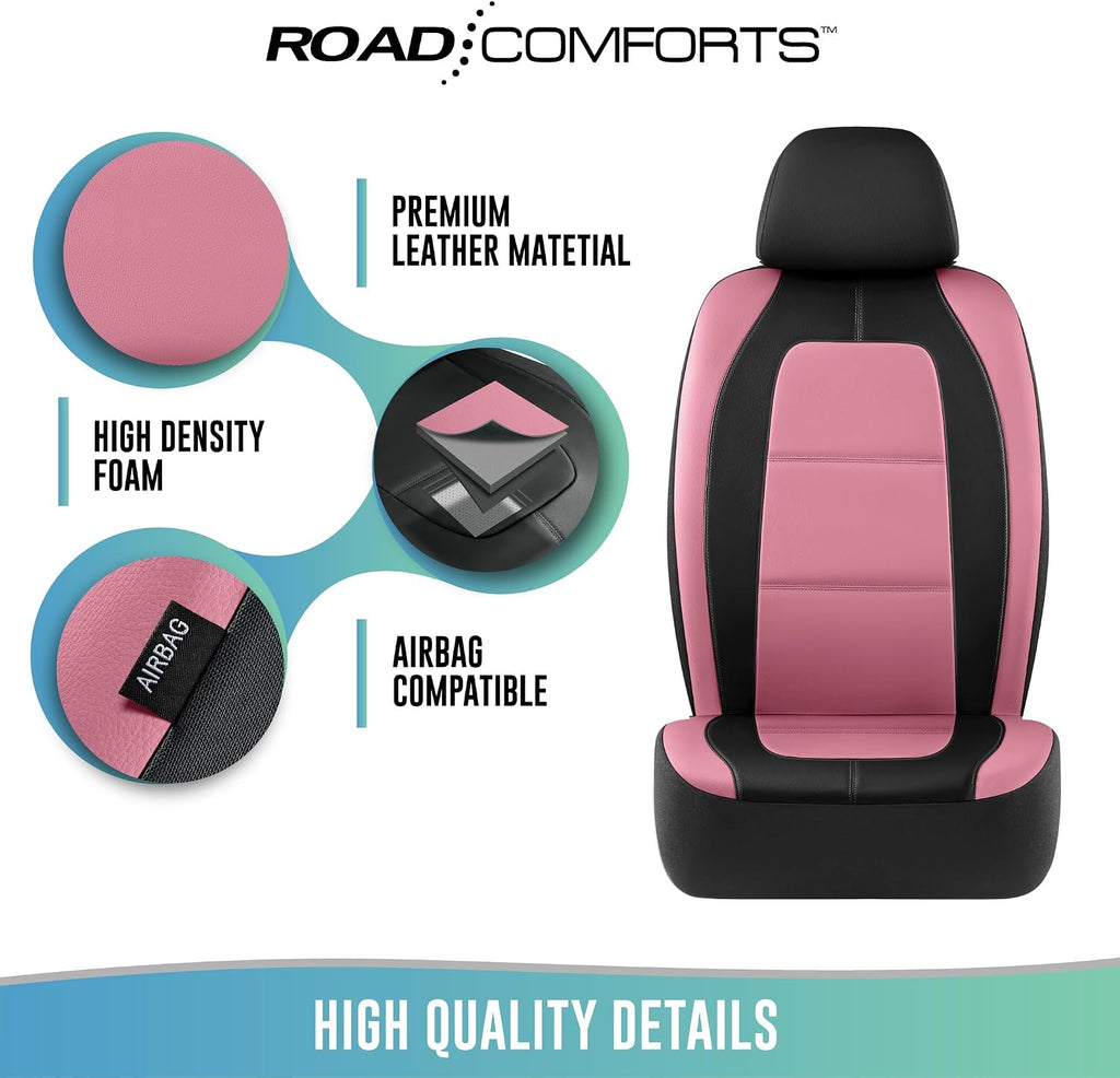 road comforts car seat cover, leather car seat, package contents