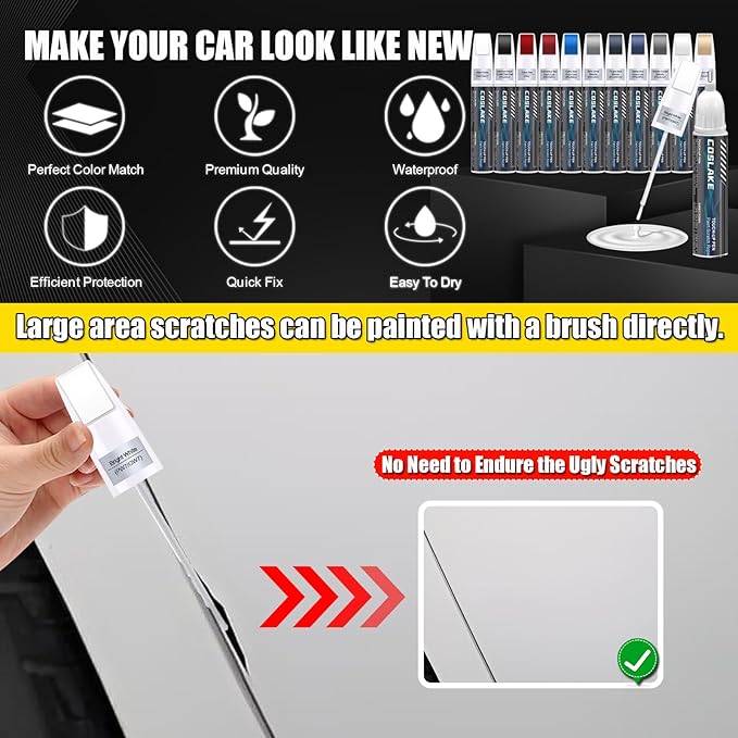 Car Touch Up Paint) for Dodge Ram, Car Paint Scratch Repair Kit, Quick & Easy - Image 4