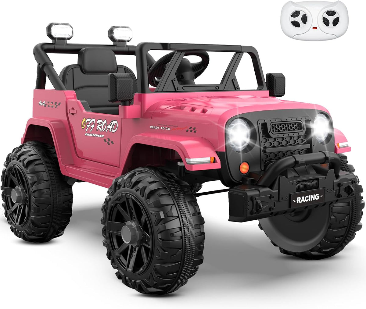 12V Ride On Truck Car with Remote Control, Kids Electric Vehicles with