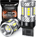 SEALIGHT 7443 7440 LED Bulb White Reverse Light, 7441 7444 T20 W21W LED Light Bulb with Projector for Backup Light,Tail Light,Brake Parking，Running Board Lights, Pack of 2