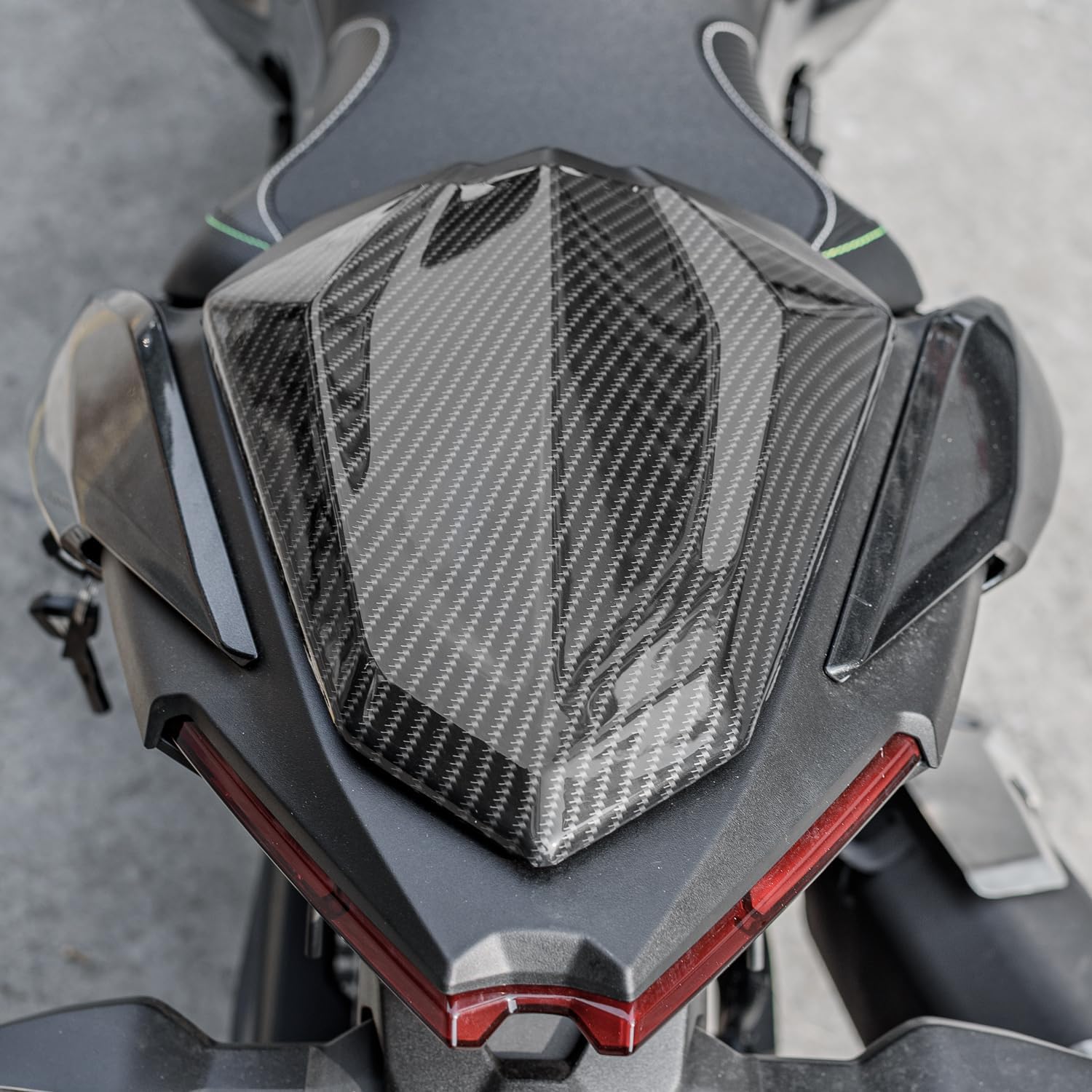 Motorcycle Rear Seat Cowl for Kawasaki Ninja Z 500 Ninja500 2024-2026 Z500 2024 2025 Tail Seat Fairing Pillion Cover Set (Carbon Fiber)