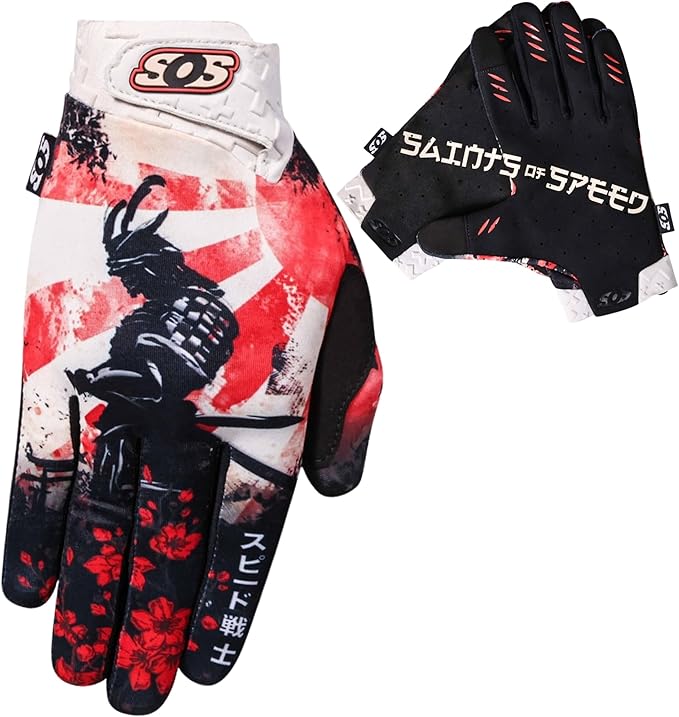 Saints of Speed Dirt Bike Gloves – Motocross, Mountain Bike, Motorcycle by SaintsofSpeed