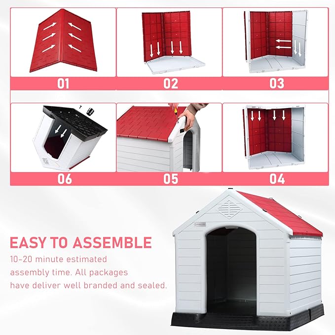 LEMBERI Durable Waterproof Plastic Dog House - Image 6