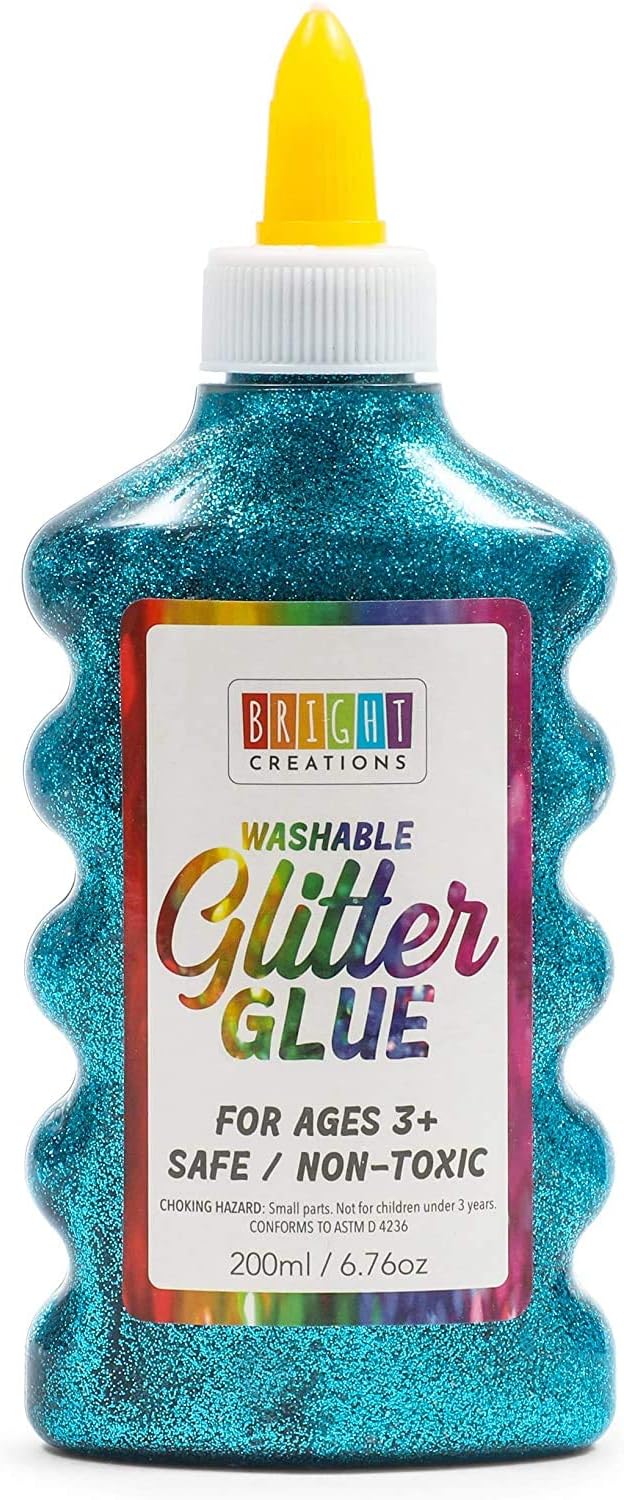 bright creations glitter glue variety pack (8 colors, package contents