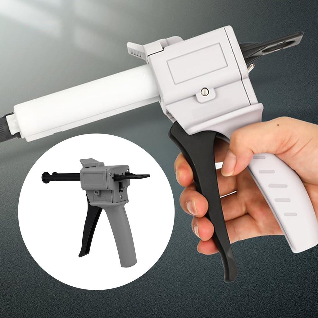 50ml dual cartridge glue dispensing gun, dispensing ratio on a desk or shelf
