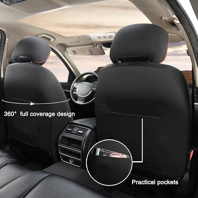 GIANT PANDA Front Seat Cover for Honda, 3D Air Mesh Bucket Car Seat Protectors - Image 3