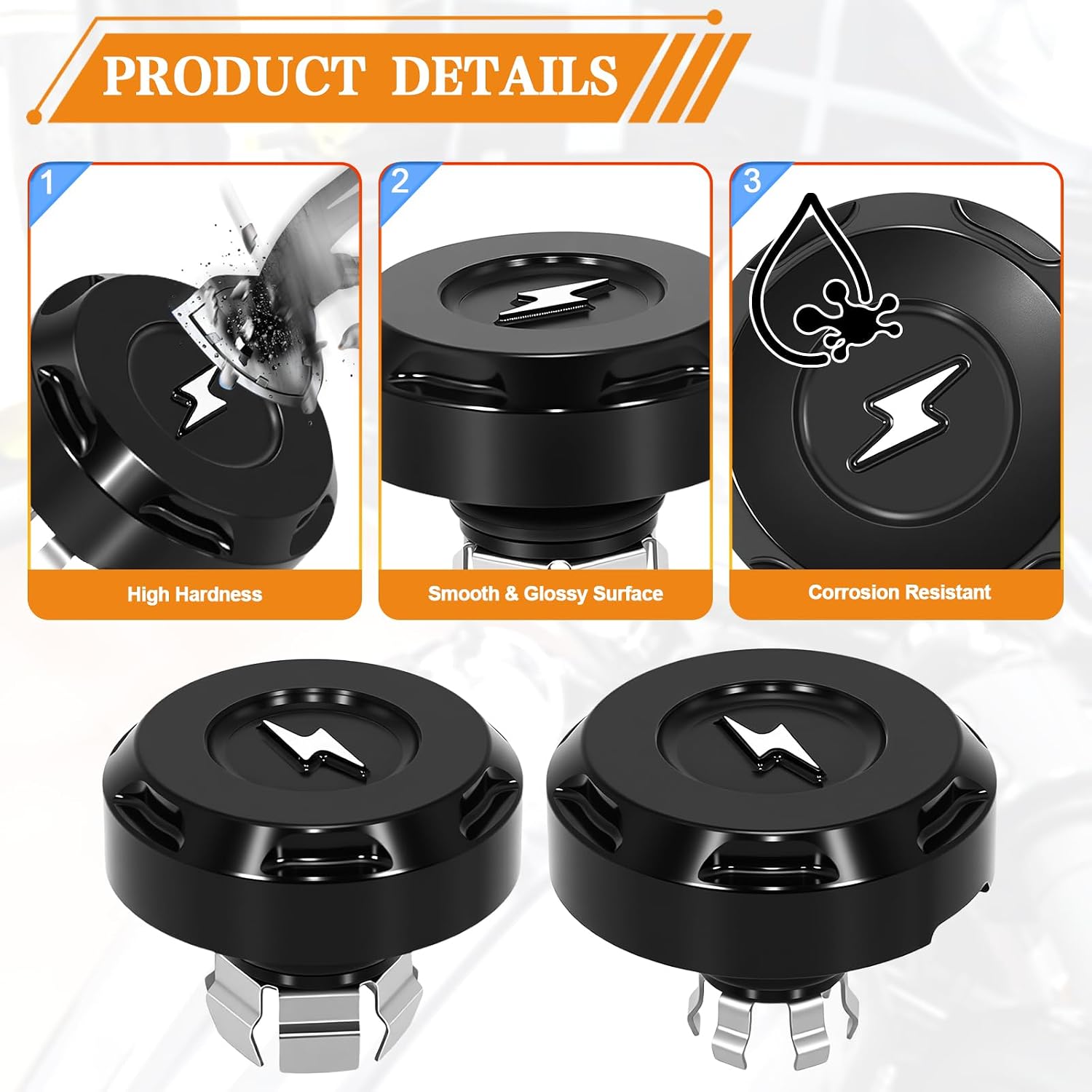 Front Axle Nut Covers Caps for Harley Street Glide, Road Glide, CVO FLTRX FLHX 2024-2026