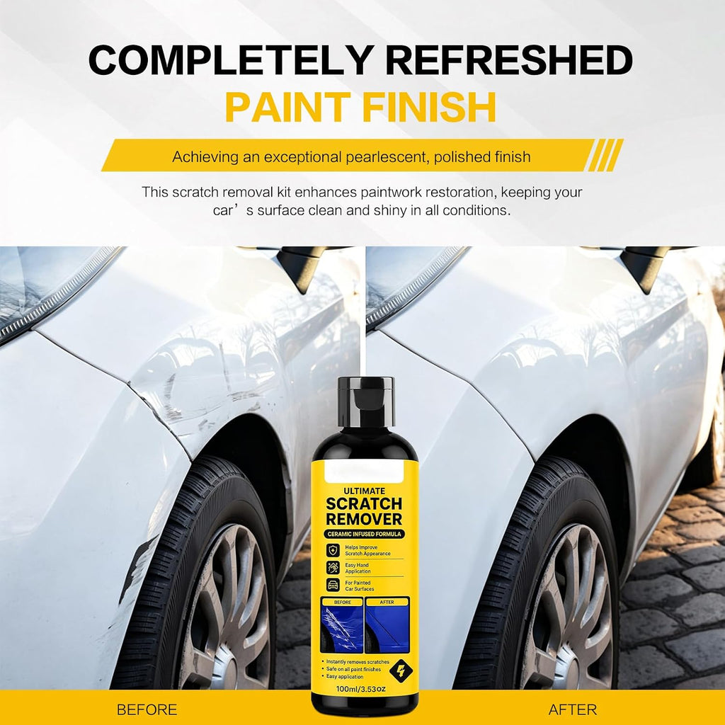Nano Scratch Remover, Plastic Polish Scratch Remover, Deep Car Scratch Remover Kit, Quick Repair Scratches and Restore Shine for Car 2pcs