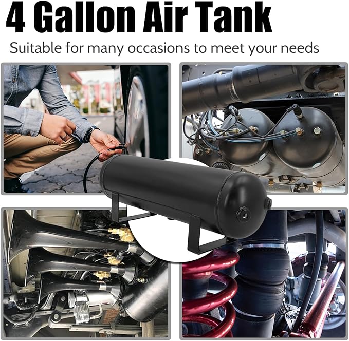 4 Gallon Air Tank for Suspension/Air Ride/Bag/Car Train Truck Horn 15 Liter - Image 4