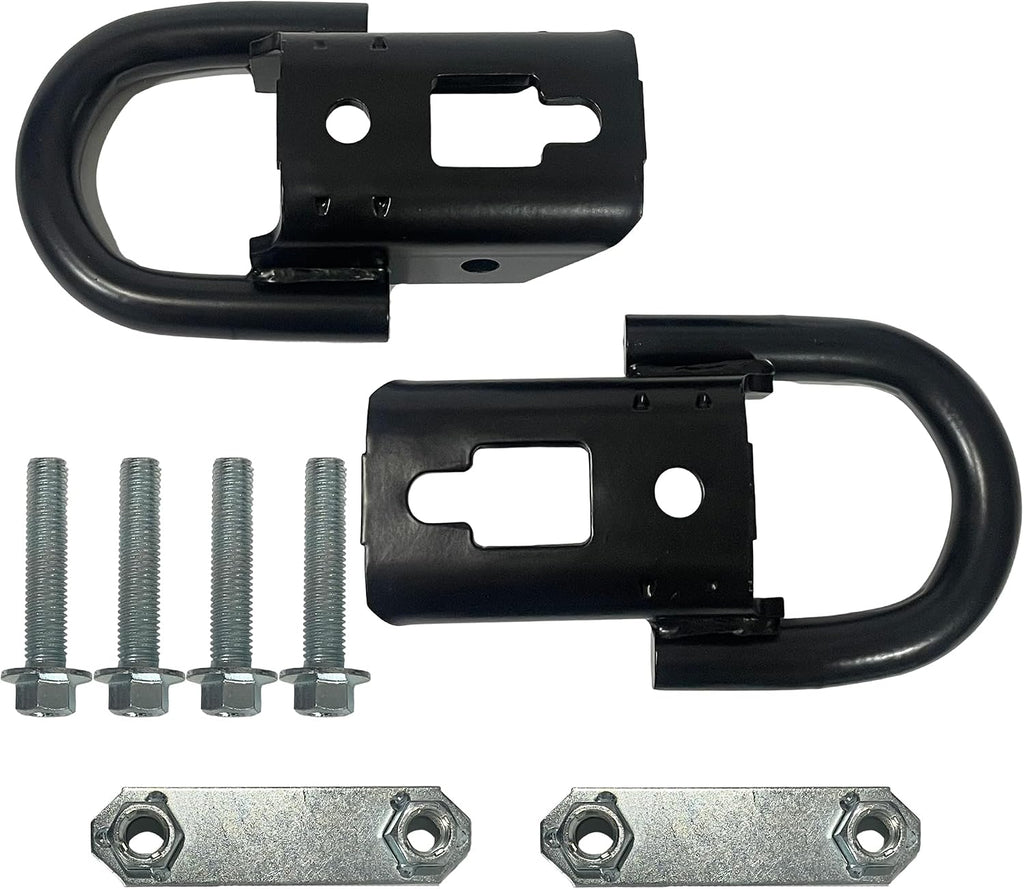 Front Tow Hooks Kit Heavy Duty D-Ring w/Hardware Left & Right FL3Z17A954C Compatible with Ford F-150 2009-2022 F150 Pickup Truck