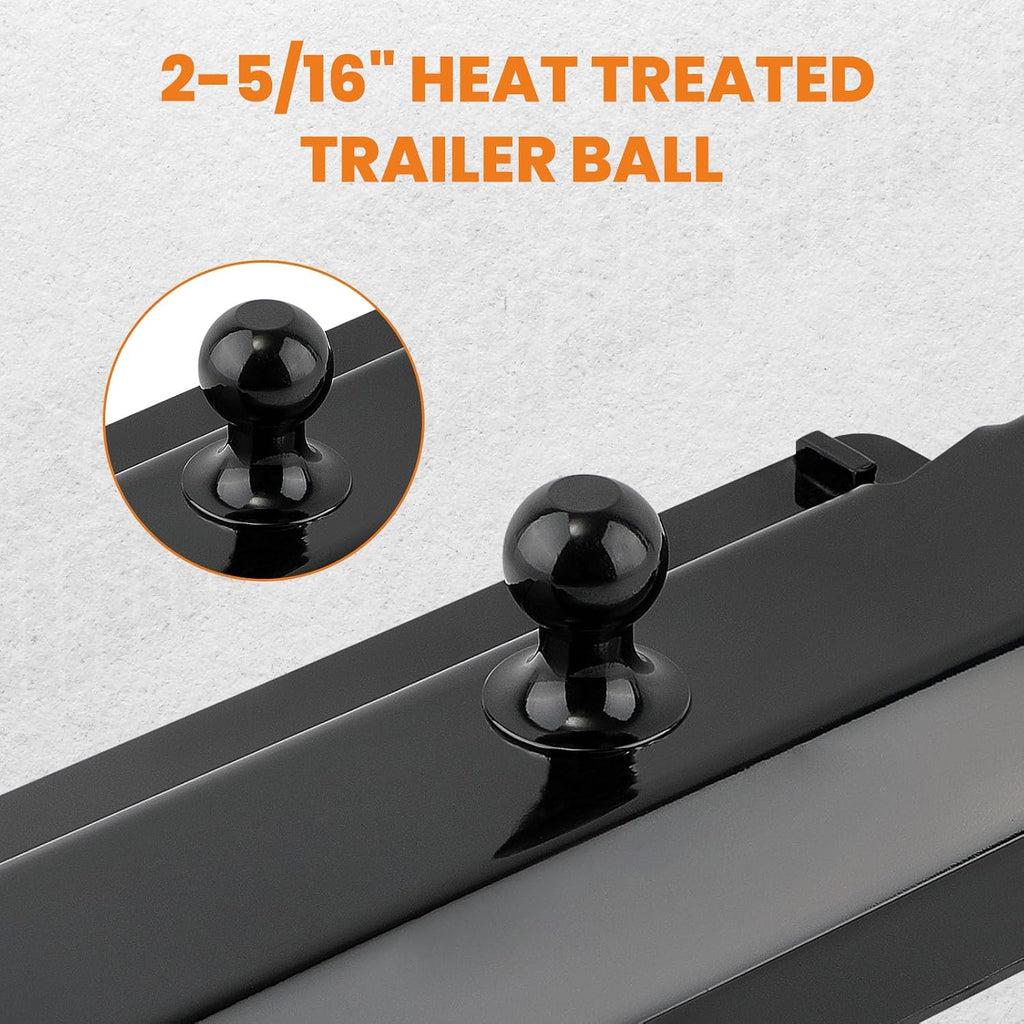 maXpeedingrods Gooseneck Plate for Fifth Wheel Rails with 2-5/16 inch Ball, Gooseneck Ball Plate for Standard Pickup Truck Bed Trailer Towing, 25000 LBS