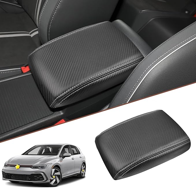 SKTU for 2020-2024 Volkswagen Golf Center Console Cover 2023 2024 Golf Armrest by SKTU+BST+Car+Accessory