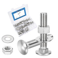 3/8"-16x2 carriage round head square neck bolt 304ss, main product view