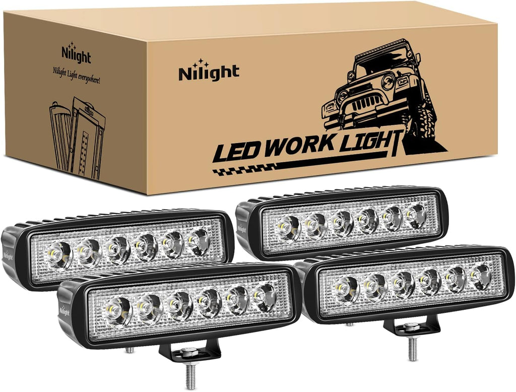 nilight - 15019s-d led light bar 4pcs 18w, main product view