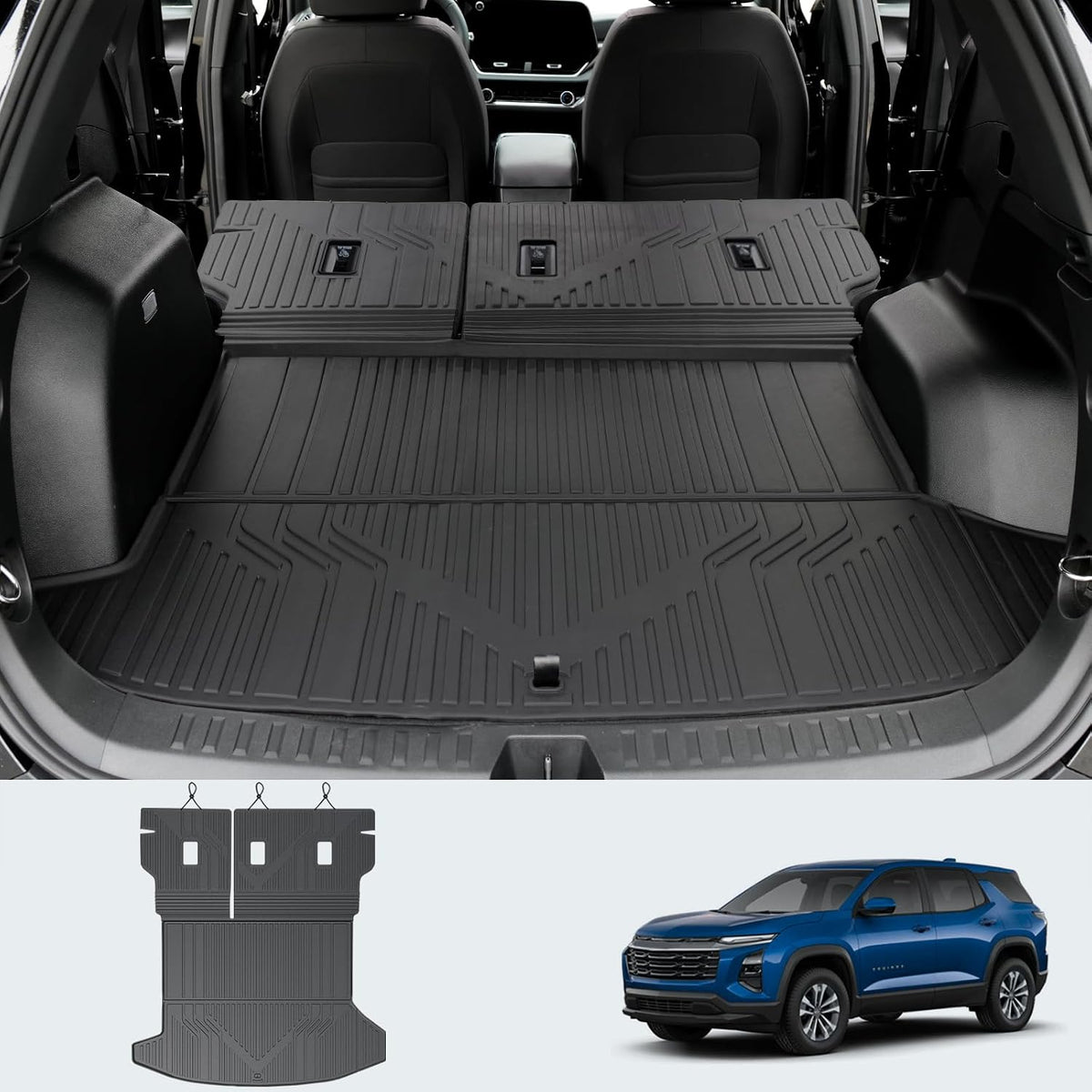Cargo Liners & Backrest Mat for 2025 2026 Chevy Equinox Fuel/2025 GMC Terrain