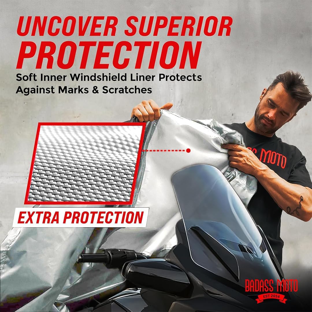 Badass Moto Waterproof for Can-Am Spyder RT Limited Cover 2020-2026, Gray | All-weather waterproof outdoor storage; fits Can-Am Spyder RT Limited cover 2020-2026 Sea to Sky; Spyder RT cover