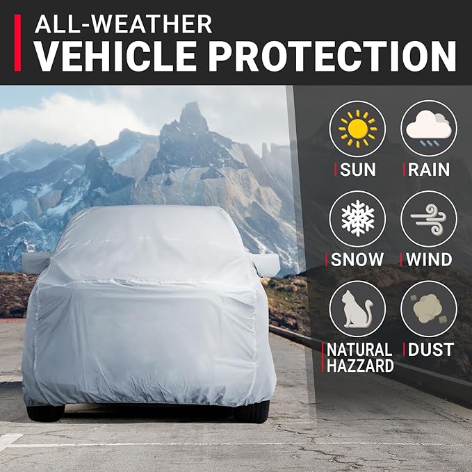 iCarCover Fits 2020-2023 Crew Cab, 5.7 ft Short Bed RAM 1500 TRX Truck Cover - Image 2