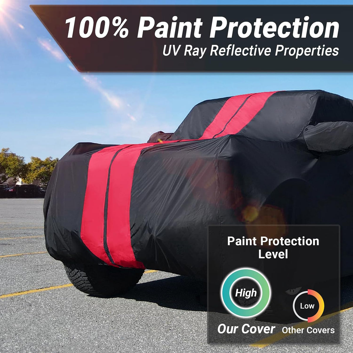 icarcover car cover waterproof all weather for 1946-60, close-up detail
