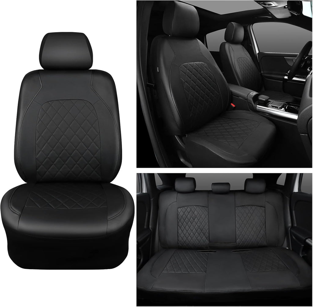 universal deluxe pu luxury vinyl faux leather car, view 9