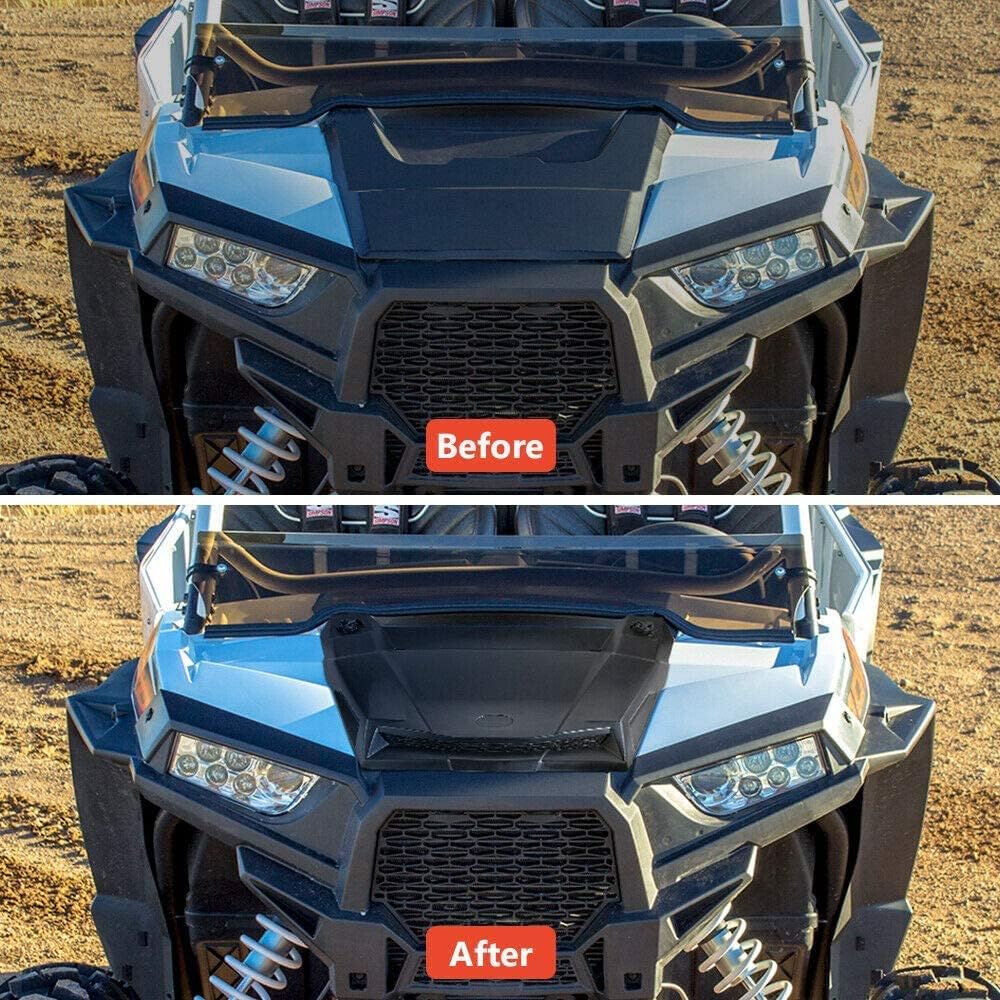 KEMIMOTO UTV Turbo Hood Compatible with 2014-2018 RZR XP 1000 / XP Turbo / 1000S / RZR 900 1000 Hood Scoop Replacement Air Intake Kit ABS Material Impact Resistant #2881467
