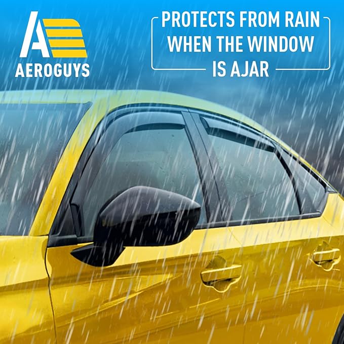 Extra Durable Window Deflectors in-Channel Window Visors Rain Guards Fit - Image 2
