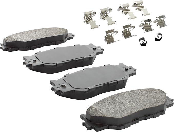 Premium Semi-Metallic Front Brake Pads Compatible - Image 2