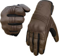 Leather Motorcycle Gloves for Men and Women | Touchscreen | Full Finger |