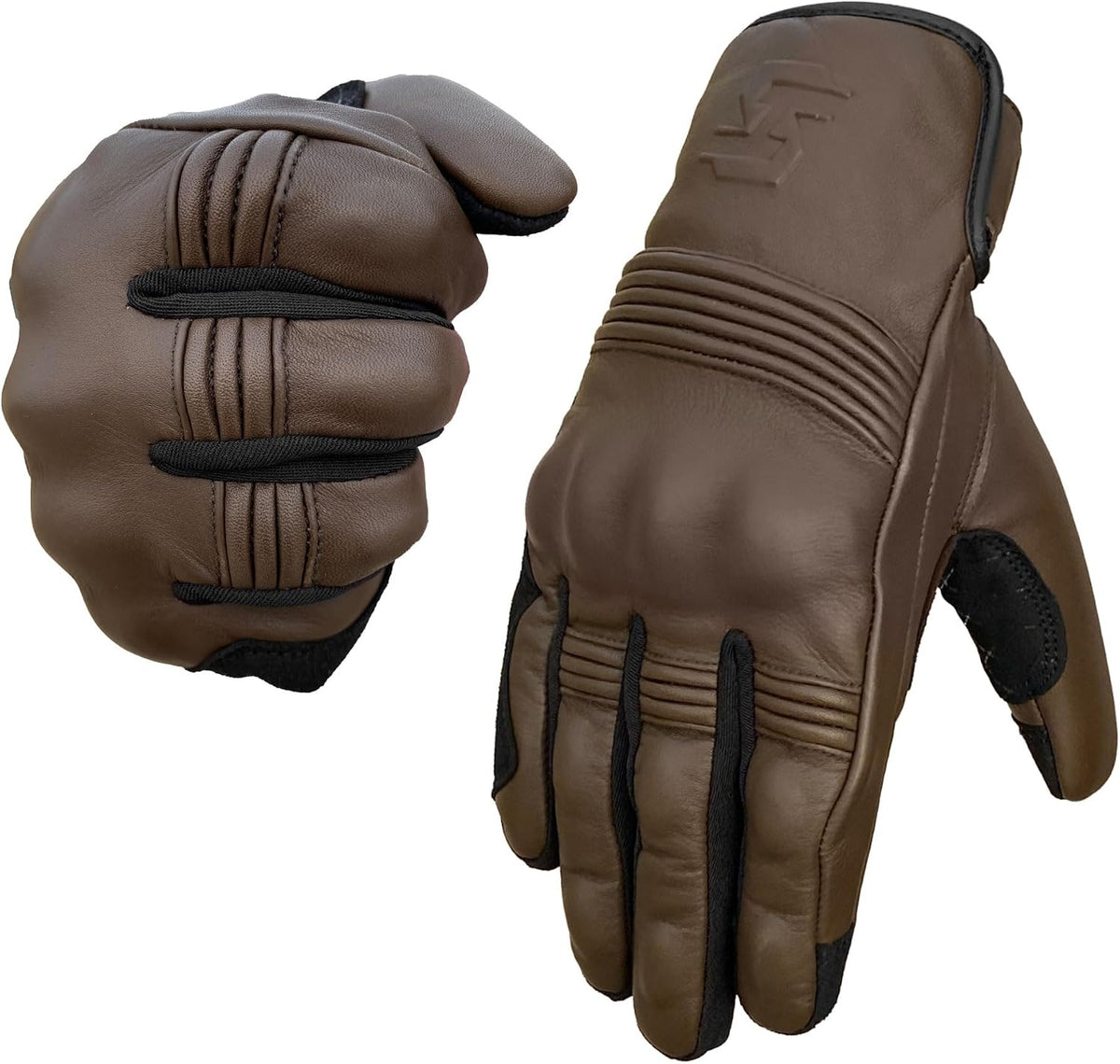 Leather Motorcycle Gloves for Men and Women | Touchscreen | Full Finger |