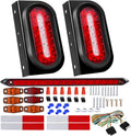 6inch oval trailer lights led kit w/backup lights, main product view