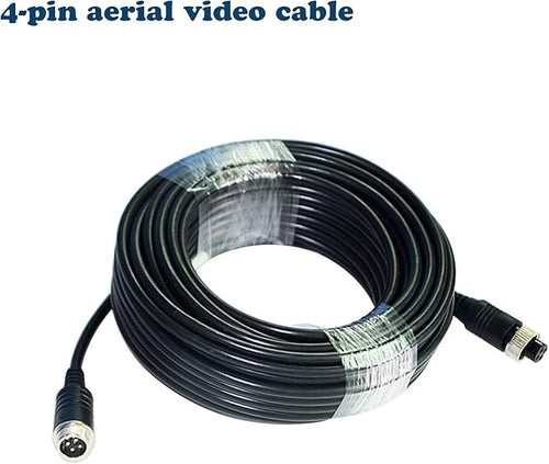 (17FT / 5m Backup Camera Cable, 4-pin Aviation Video Extension Cable, Car Video - Image 2