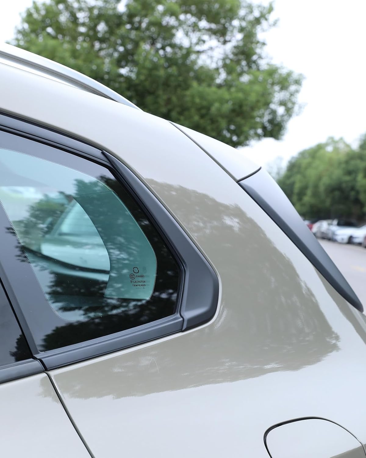 ABS Matte Black Rear Window Trim Molding Covers for 2023-2026 Mazda CX-50, Flat Black Outside D Pillar Post Molding Cover Trims Compatible with Mazda CX50 CX 50 Hybrid 2024 2025