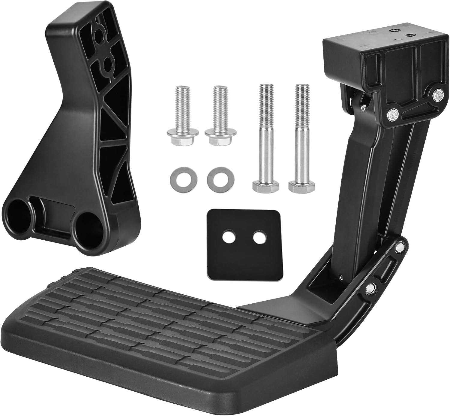 ASOPARTS Rear Bed Step Compatible with 2009-2018 Dodge Ram 1500, Ram 2500/3500 (Excludes Dual Exhaust & EcoDiesel Models) Retractable Bumper Tailgate Step #75306-01A