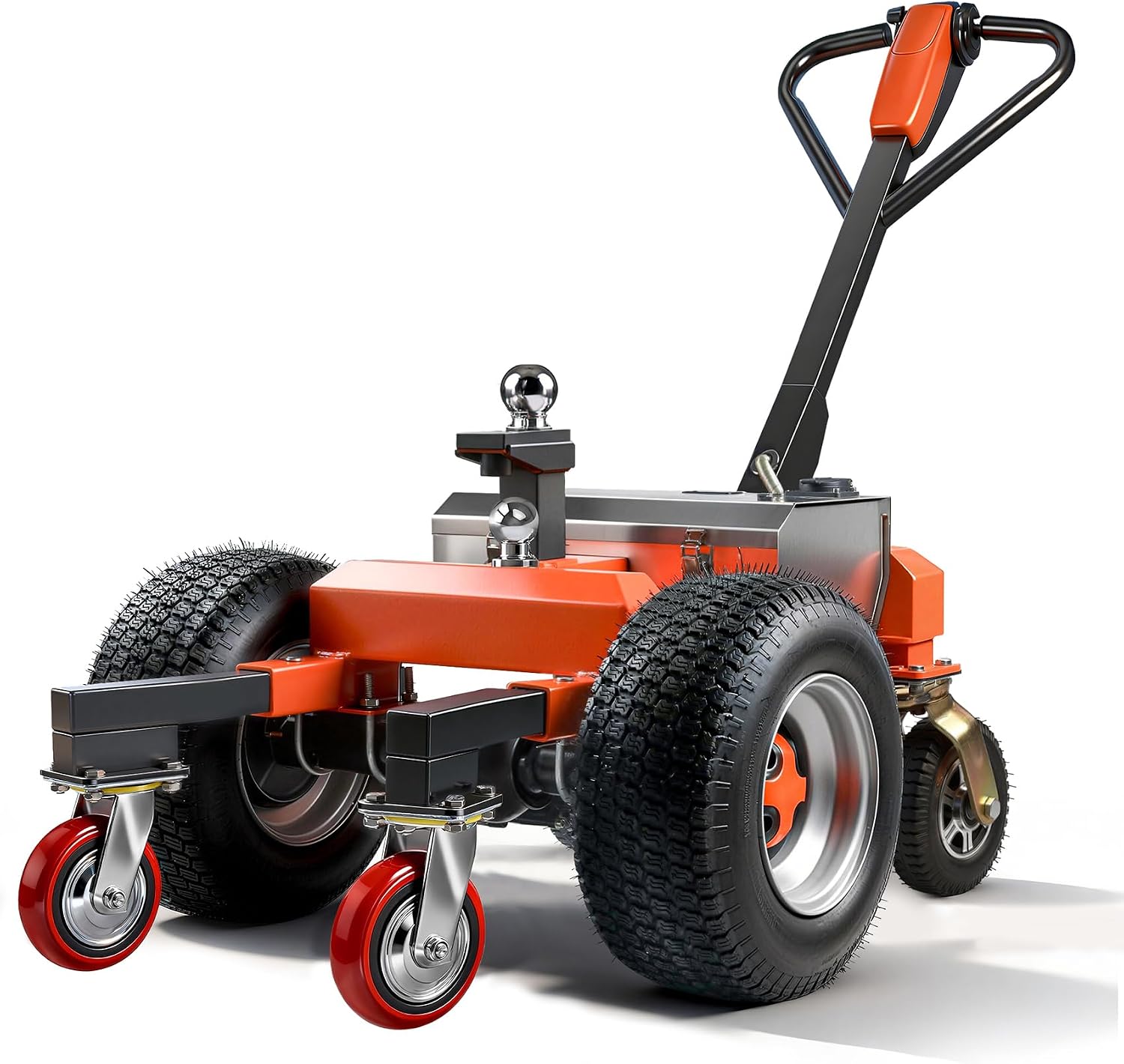 Electric Trailer Dolly,48V 6 Wheel 800W Motorized Trailer Dolly with 2 & 2-5/16 in Hitch Balls,7500Lbs Max Trailer Weight 1100Lbs Tongue Weight, for RV Campers, Cargo & Utility, Boat, Car Trailers