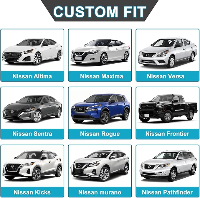 GIANT PANDA Front Seat Cover for Nissan, 3D Air Mesh Car Seat Covers Custom Fit - Image 5