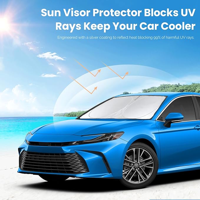 Sunshade for 2025 2026 Camry LE XLE Hybrid SE XSE Sedan Summer Interior - Image 5