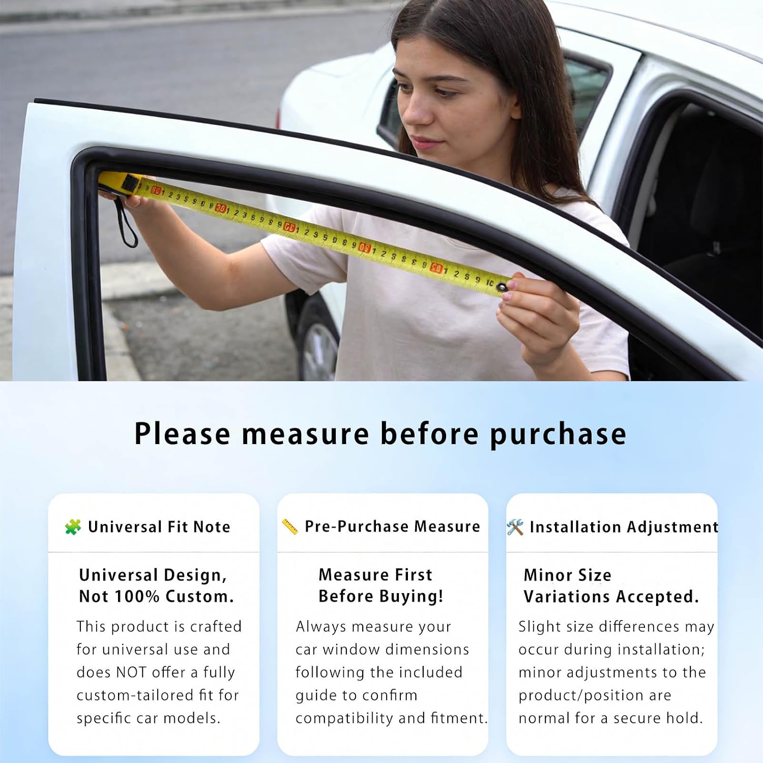 Car Window Shades - 100% Block Light Car Privacy Curtains with Magnetic - 4Pcs Side Window Sun Shades Car Window Covers Keep Cooler Feeling, Thicken(Thickset, 4pcs)