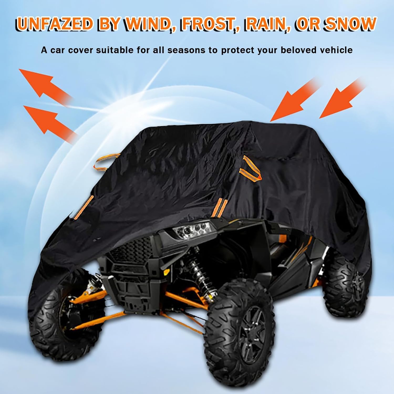UTV Protective Cover for Honda Talon 1000R / 1000X / 1000X-4 / 1000R-4 2019 – 2025, Duty Fadeless Oxford Cloth, Windproof All Weather Side by Side Covers Accessories
