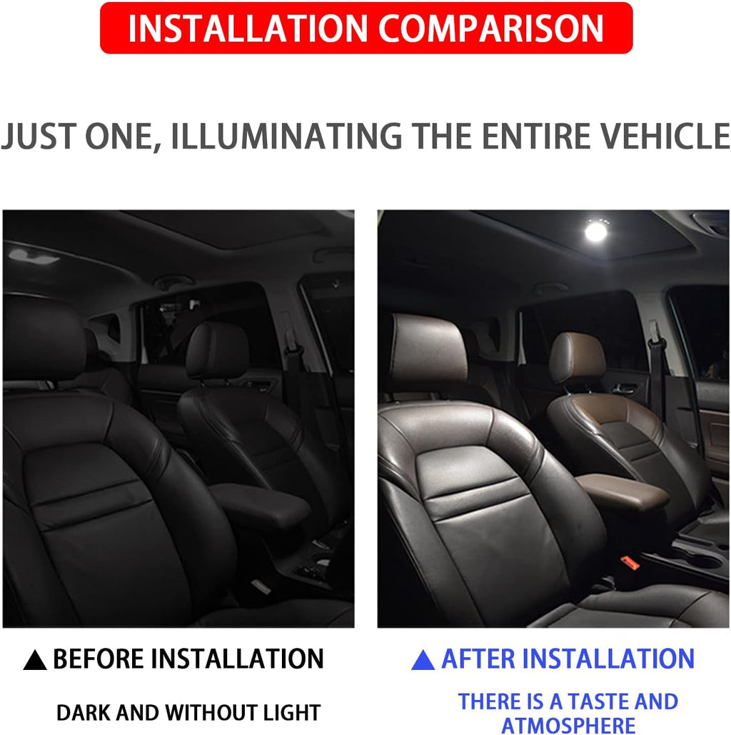 beypovk 30PCS 194 LED Light Bulbs, 6000K 168 2825 W5W T10 Wedge COB LED Replacement Bulbs, Error Free Interior Bulbs for Car Dome Map Door Courtesy License Plate Lights (Pink)