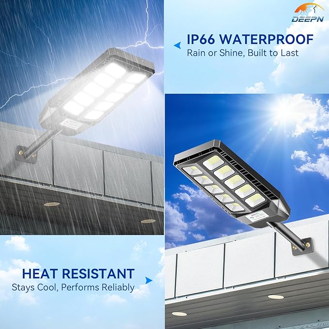 Solar Lights Outdoor for Outside, IP66 Waterproof Street Lights Outdoor - Image 6