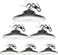 6 Pack 480V LED High Bay Light UL DLC Listed UFO Light 150W 100W 80W Adjustable